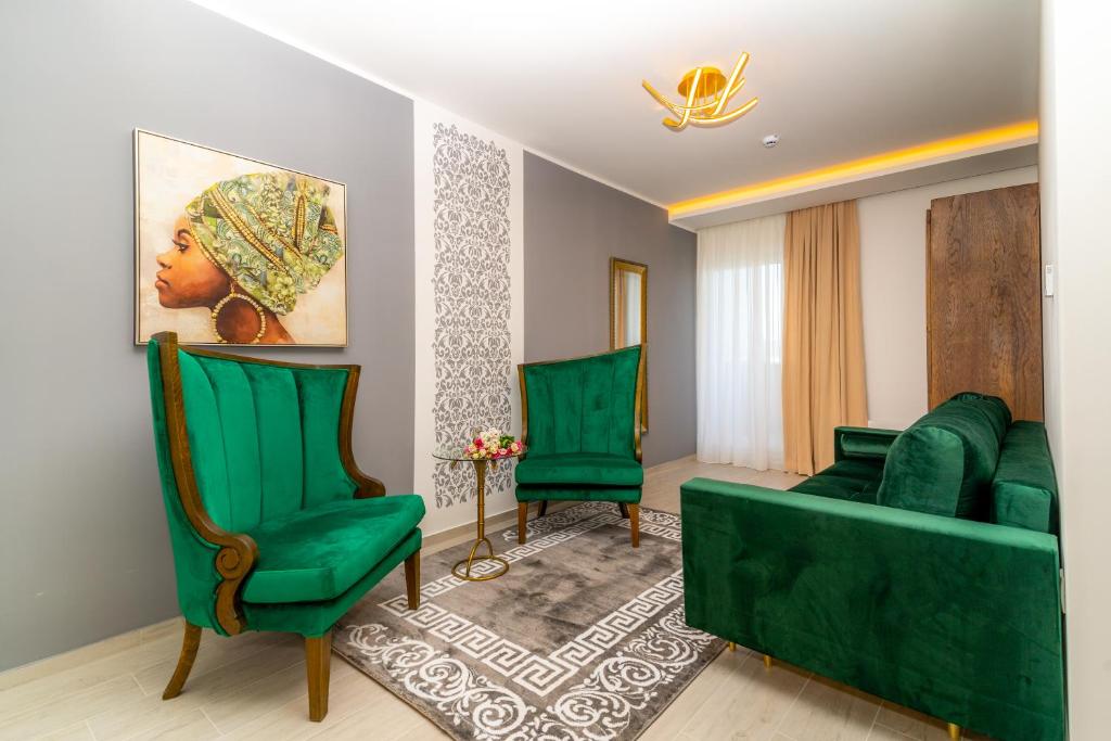 Posezení v ubytování Heritage Hotel Stypia