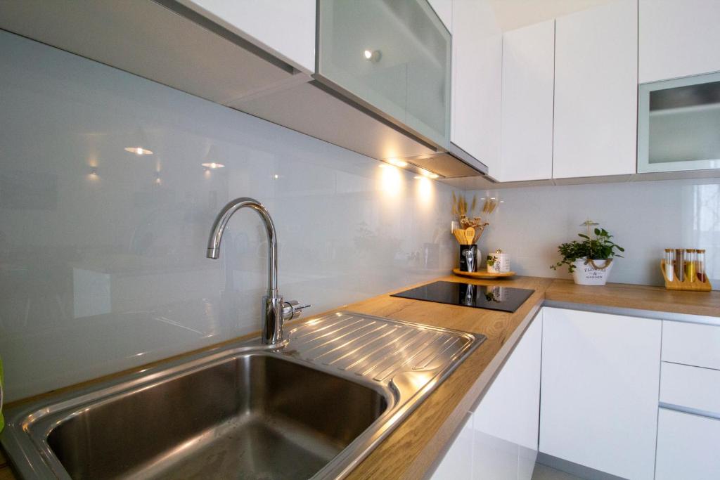 Kuchyňa alebo kuchynka v ubytovaní Apartman Cicibella