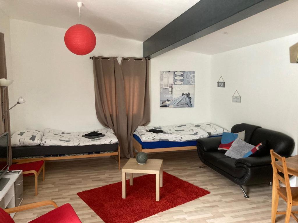 Postel nebo postele na pokoji v ubytování Fab Studio