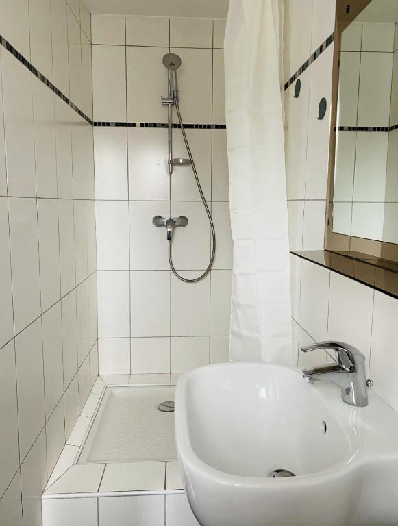 Koupelna v ubytování Hotel Bistrot FINE