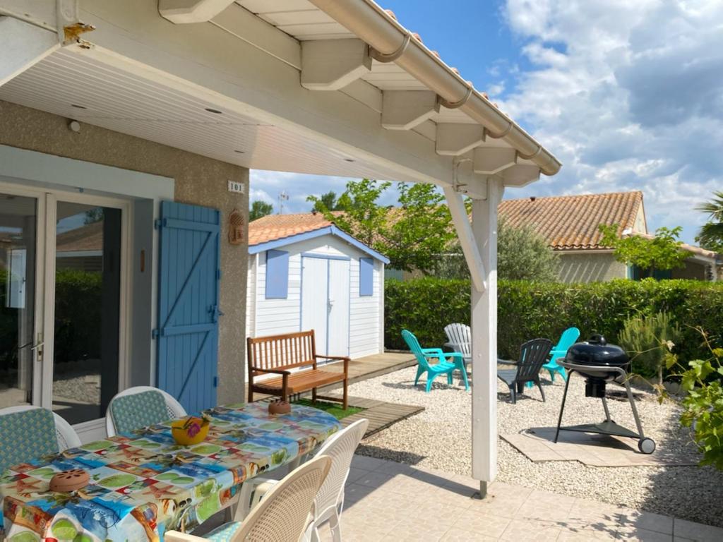 Balkón alebo terasa v ubytovaní Maison individuelle dans résidence avec piscine