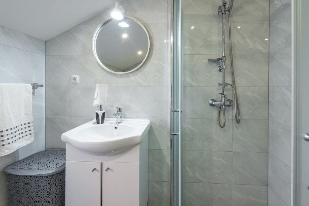 Kúpeľňa v ubytovaní Apartments Vukelic