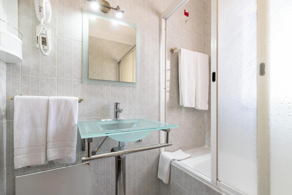 Koupelna v ubytování Hotel Azul Praia