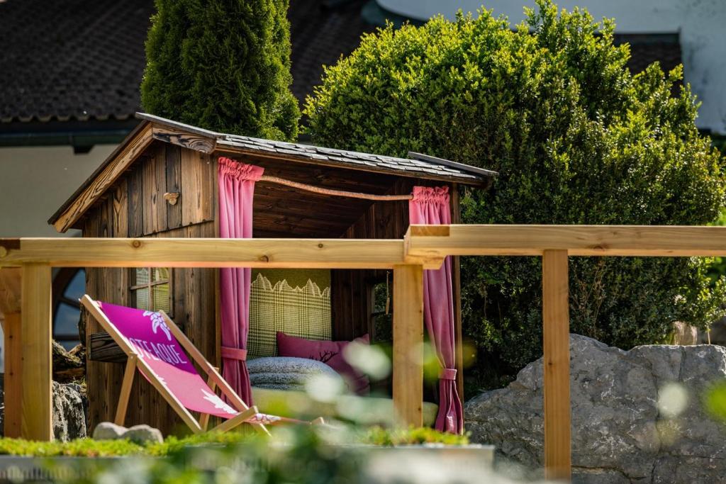 Zahrada ubytování Almhotel Grünsteinblick