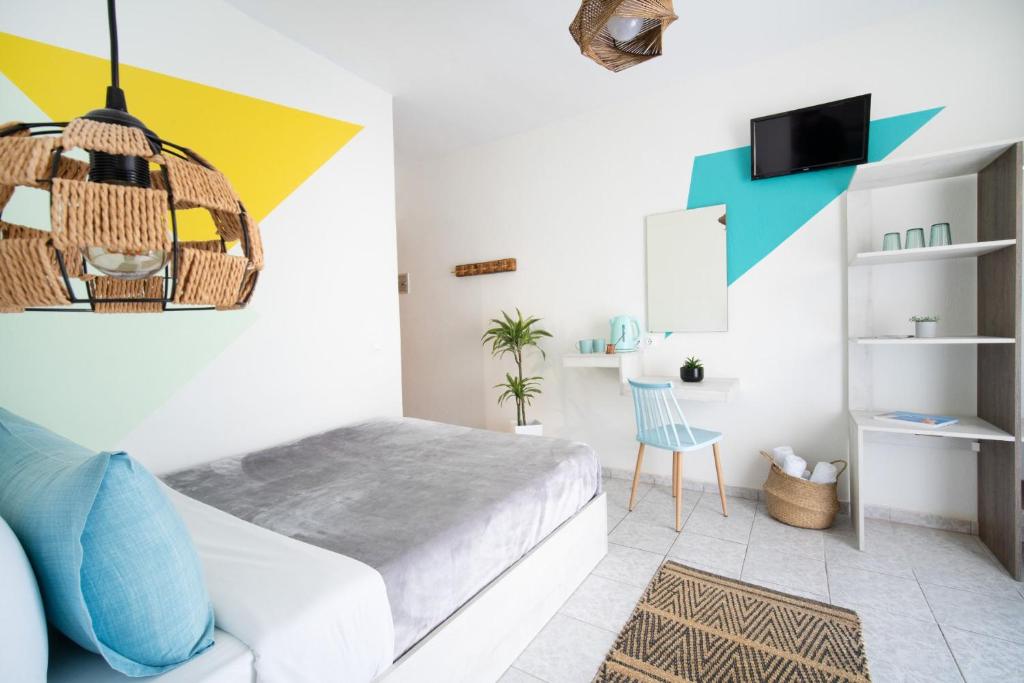 TV a/nebo společenská místnost v ubytování Hotel Astro