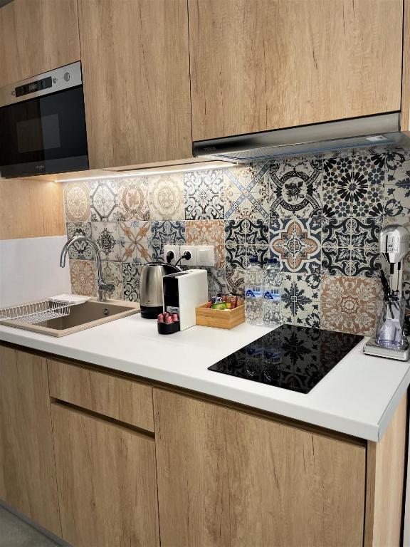 Kuchyňa alebo kuchynka v ubytovaní Chic Centre Suites Athens