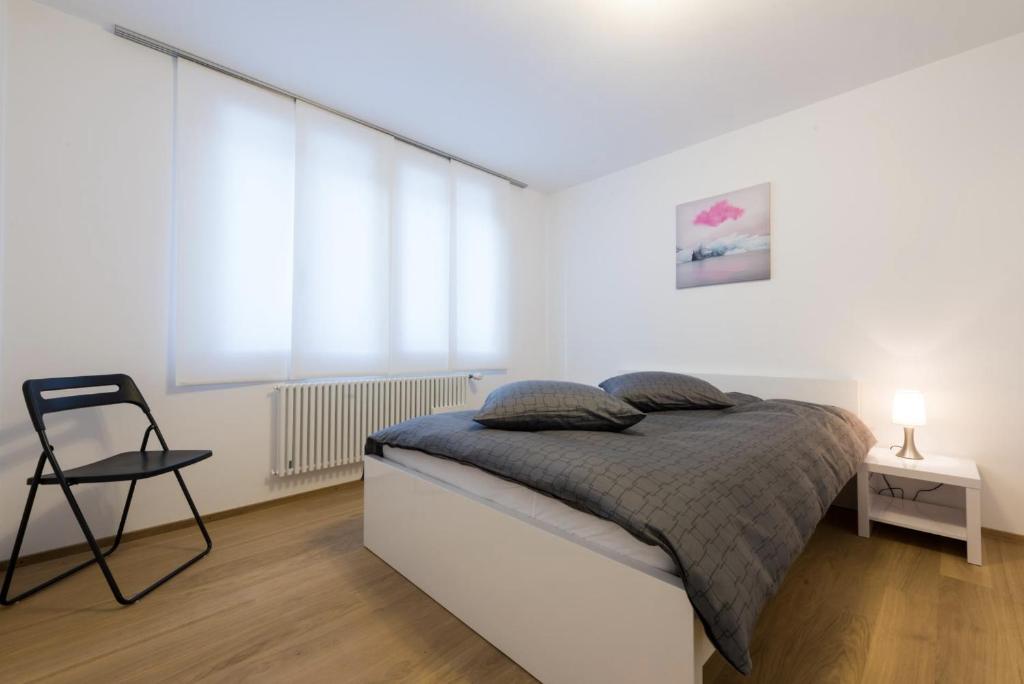 Postel nebo postele na pokoji v ubytování Zer Treichi Appartements