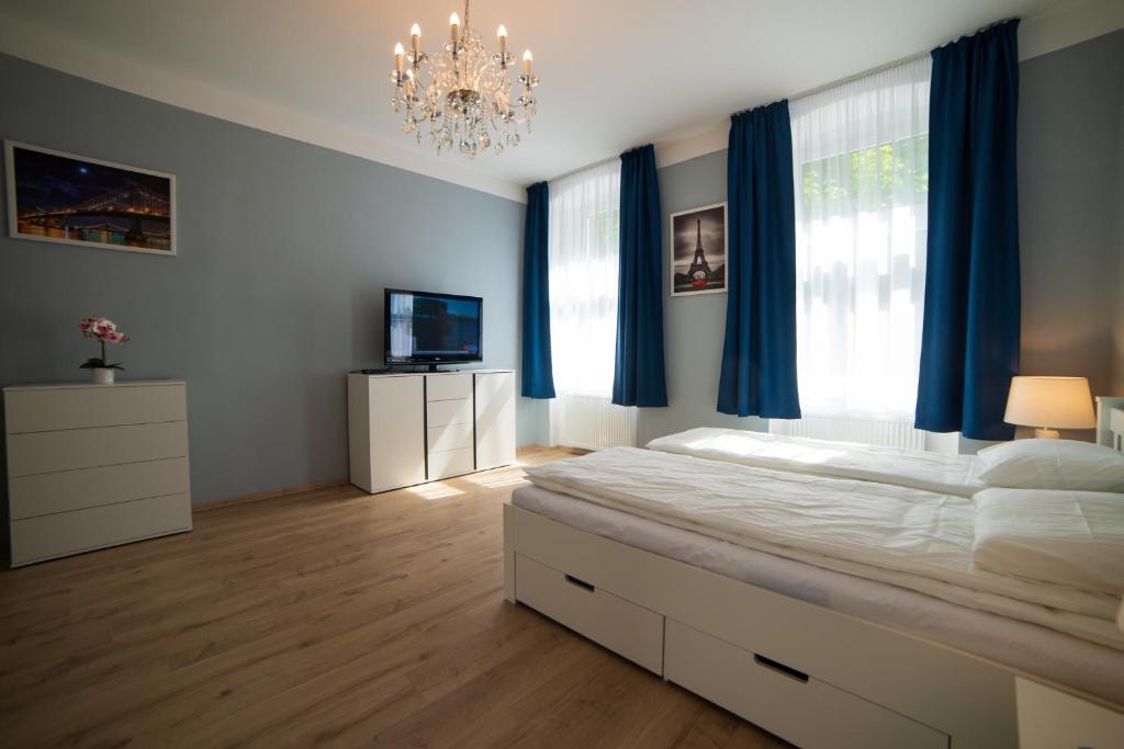 Postel nebo postele na pokoji v ubytování Top class apartments in Carlsbad