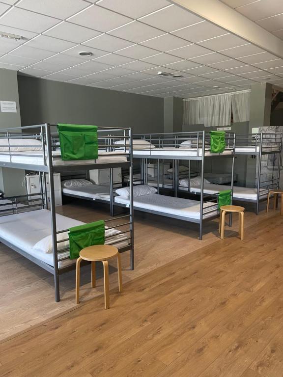 Postel nebo postele na pokoji v ubytování Albergue Rem