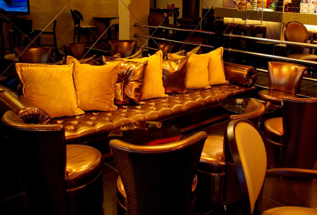 Posezení v ubytování Dion Hotel
