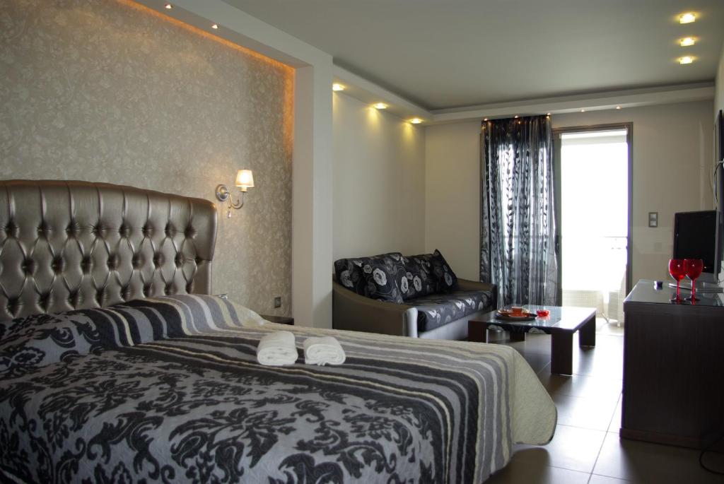 Posezení v ubytování Dion Hotel