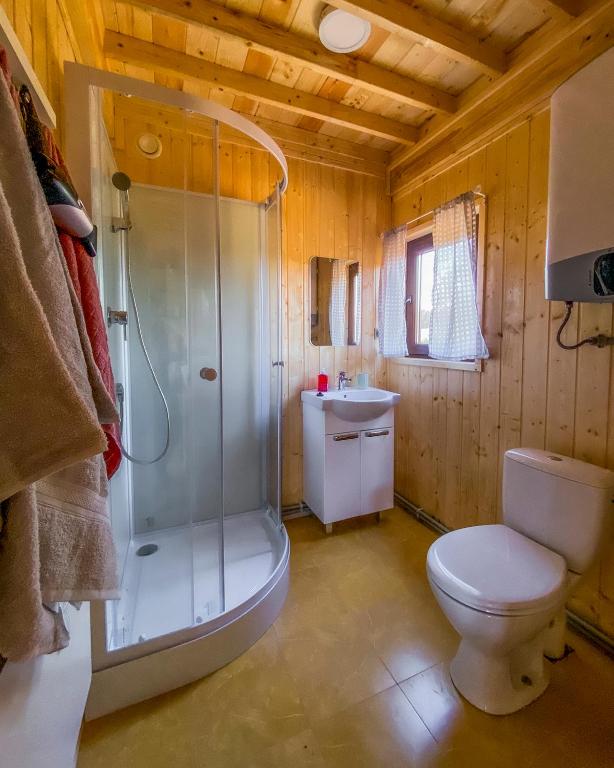 Kúpeľňa v ubytovaní Dobre Miejsce na Roztoczu