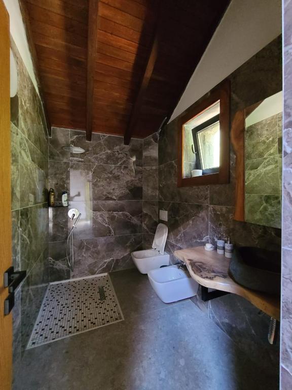 Koupelna v ubytování Kulla Relax