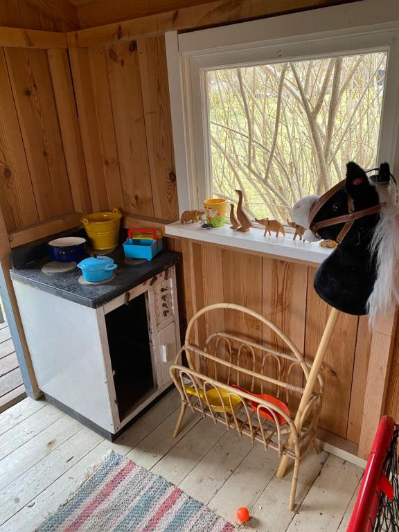 Kuchyň nebo kuchyňský kout v ubytování Smultronställe på idylliska Singö-Grisslehamn
