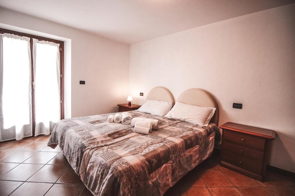 Postel nebo postele na pokoji v ubytování Residence Aquila - Bilo Zerbion