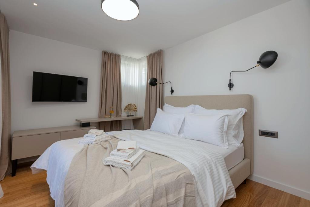 Posteľ alebo postele v izbe v ubytovaní Villa Specia