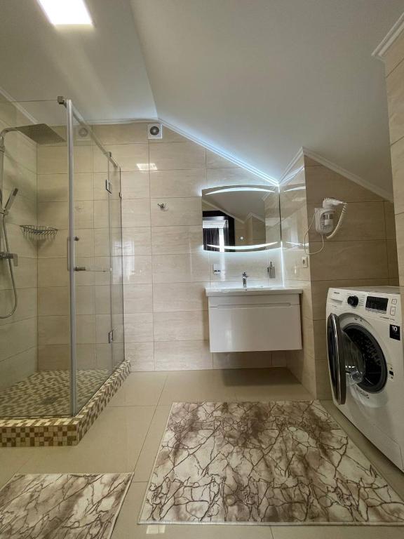 Koupelna v ubytování Hotel Ashad