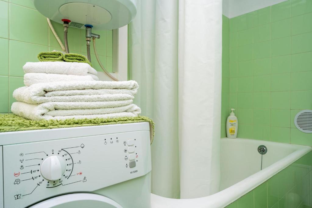 Koupelna v ubytování Apartment Bakus