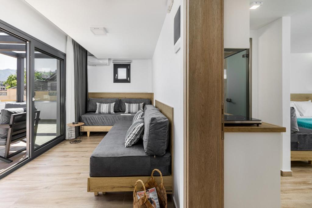Postel nebo postele na pokoji v ubytování Anassa Suites