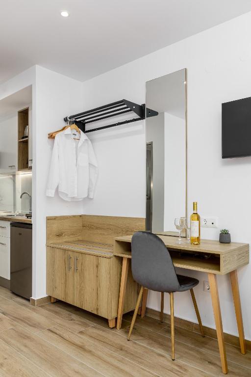 Kuchyň nebo kuchyňský kout v ubytování Anassa Suites