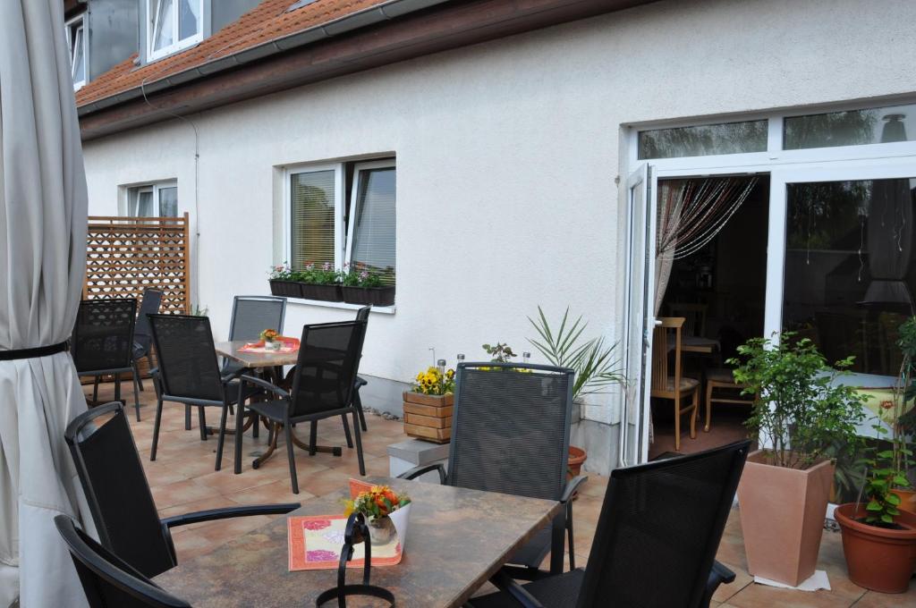 Balkón nebo terasa v ubytování Hotel Elxleben