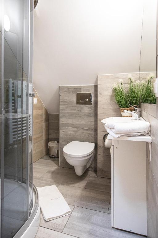 Kúpeľňa v ubytovaní Apartamenty u Nosa