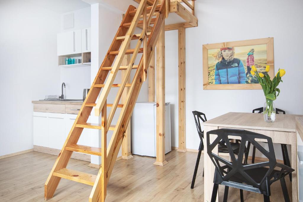 Kuchyňa alebo kuchynka v ubytovaní Apartamenty u Nosa
