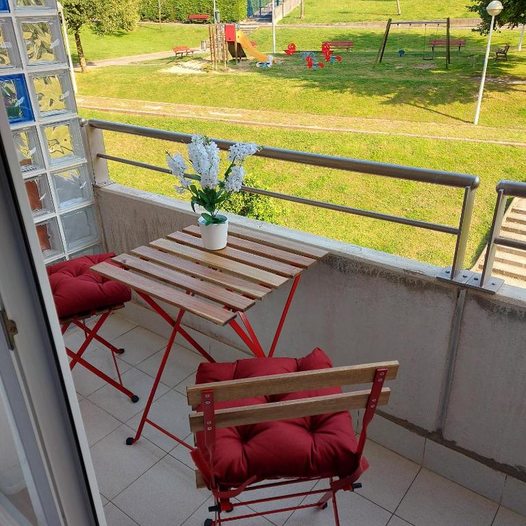 Balkon lub taras w obiekcie Bonito piso con garaje y piscina a 8 'centro