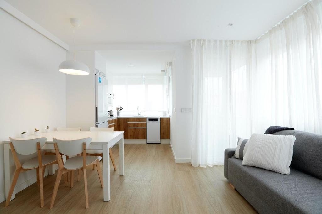 Posezení v ubytování Precioso Loft zona Santiago Bernabéu Madrid
