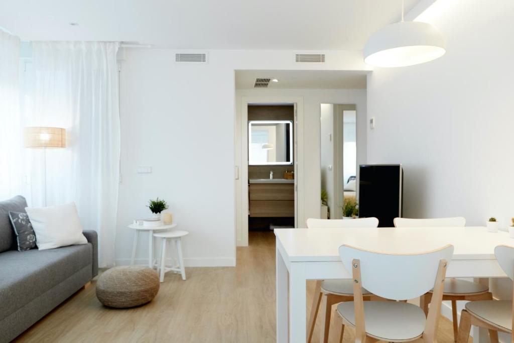 Posezení v ubytování Precioso Loft zona Santiago Bernabéu Madrid