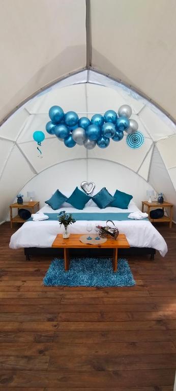 Voodi või voodid majutusasutuse Origen Glamping en Villa de Leyva toas