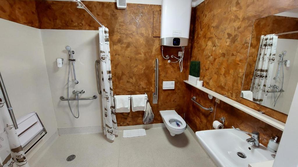 Koupelna v ubytování Smarthotel Nezvalova Archa