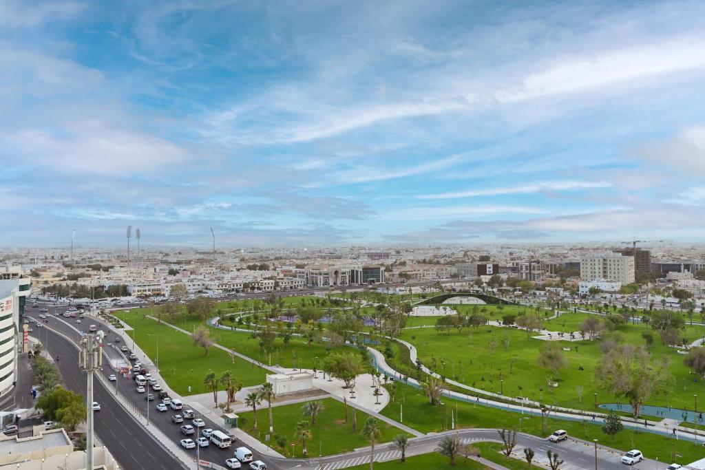 A bird's-eye view of Al Mansour Suites Hotel