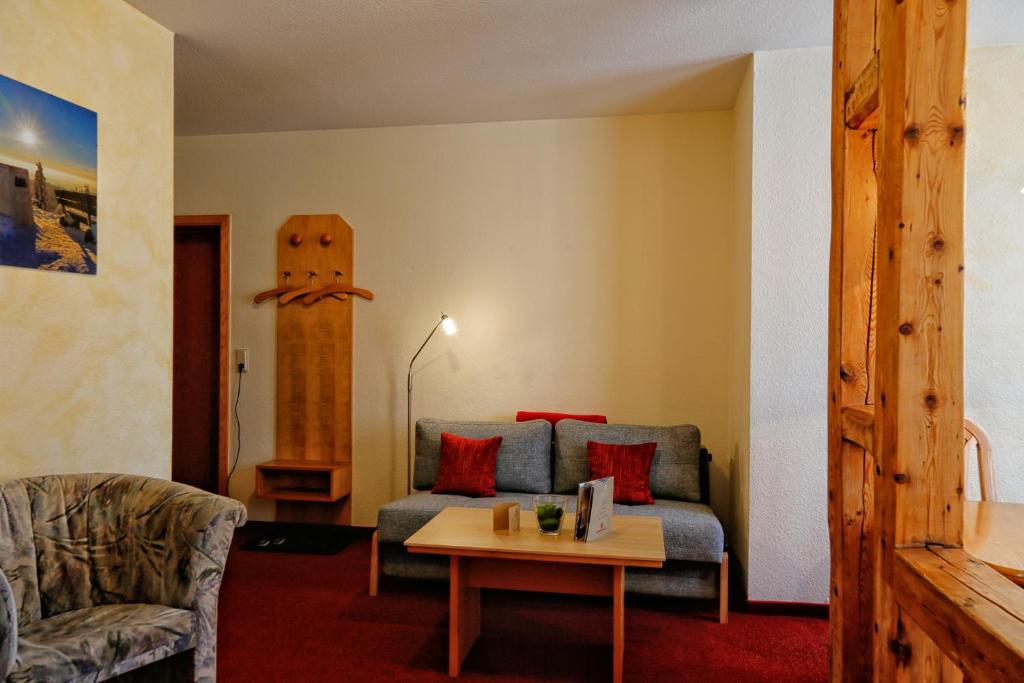 Istumisnurk majutusasutuses Konsum Gästehaus Quisisana - Oberhof