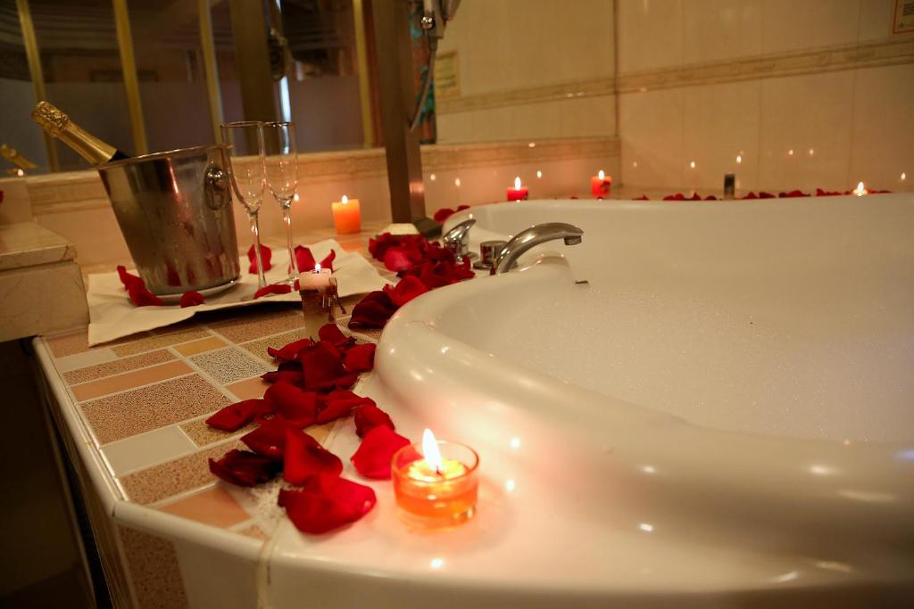 Koupelna v ubytování Hotel Princesa