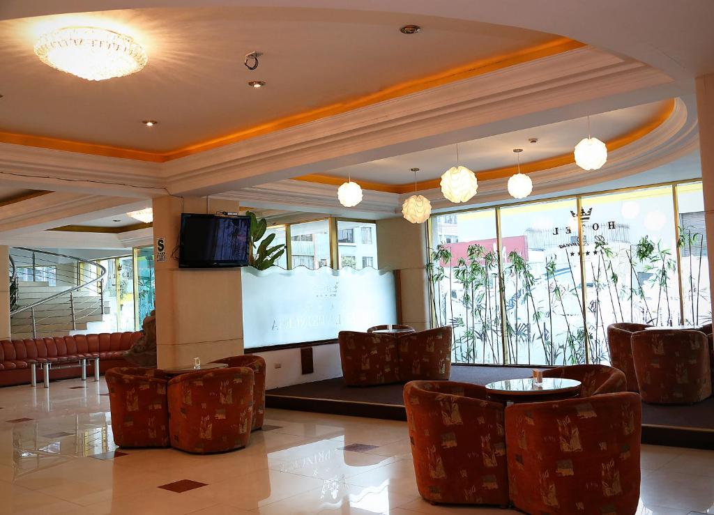 TV a/nebo společenská místnost v ubytování Hotel Princesa