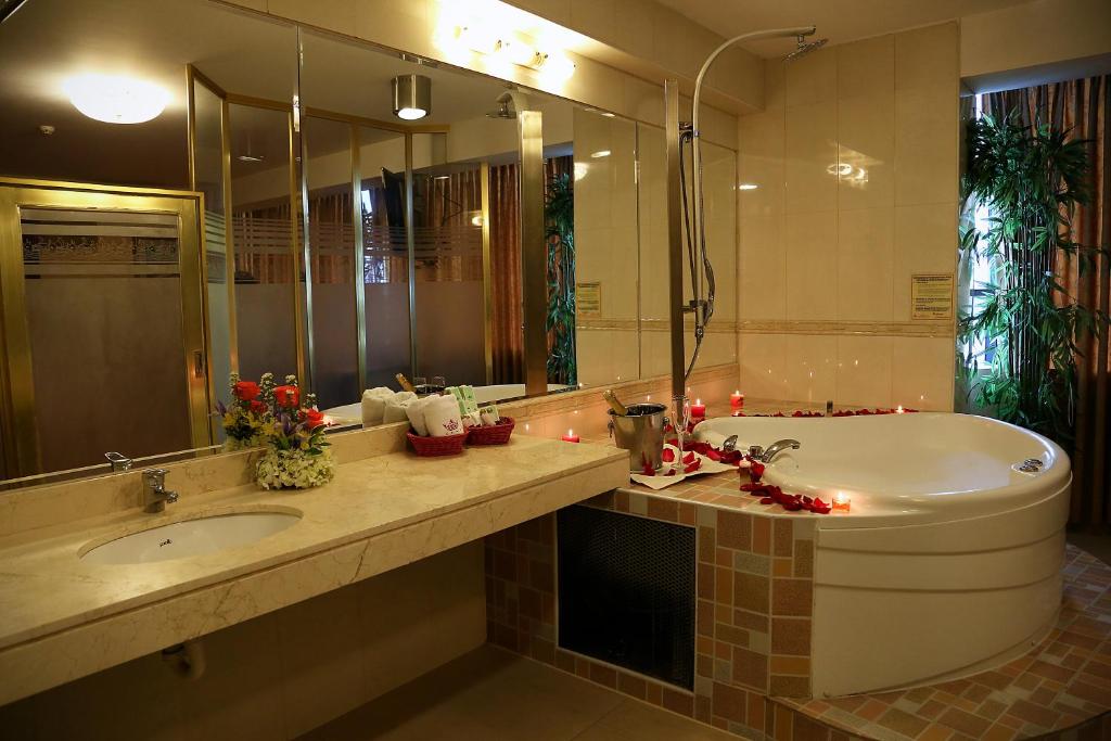 Koupelna v ubytování Hotel Princesa