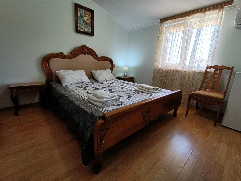 Кровать или кровати в номере Мини-отель в центре Сухума