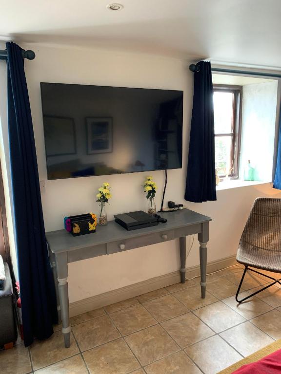 TV a/nebo společenská místnost v ubytování Heir Island House