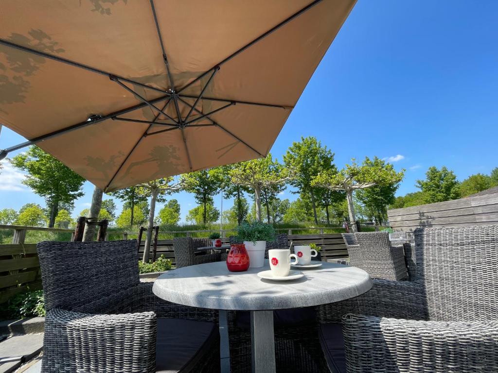 Een balkon of terras bij Hotel Middelburg