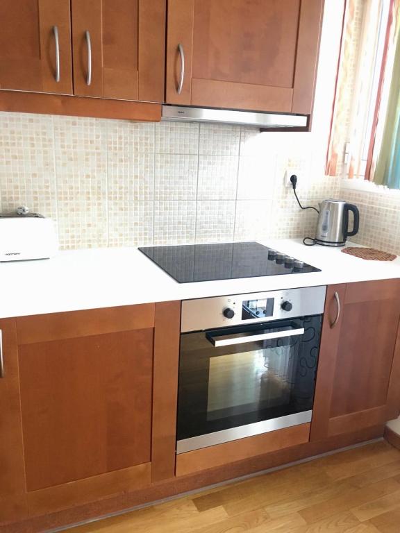 A kitchen or kitchenette at My Way Hotel