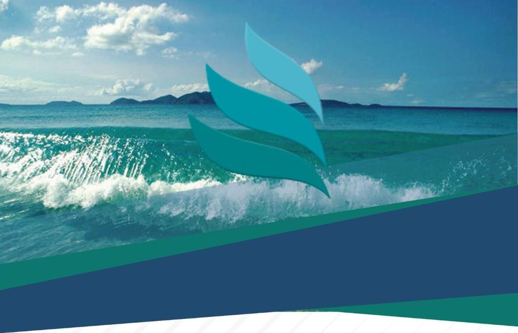 a painting of a wave in the ocean at Atlantica Suites in Guarujá