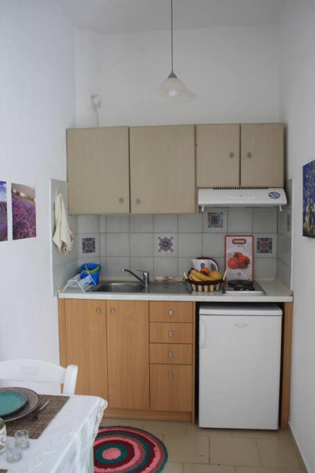 Kuchyň nebo kuchyňský kout v ubytování Olive apartment