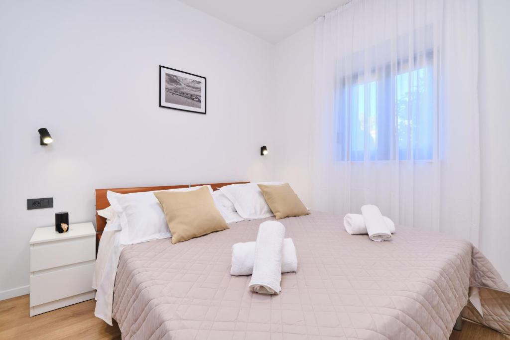 Postel nebo postele na pokoji v ubytování Holiday home South cliff