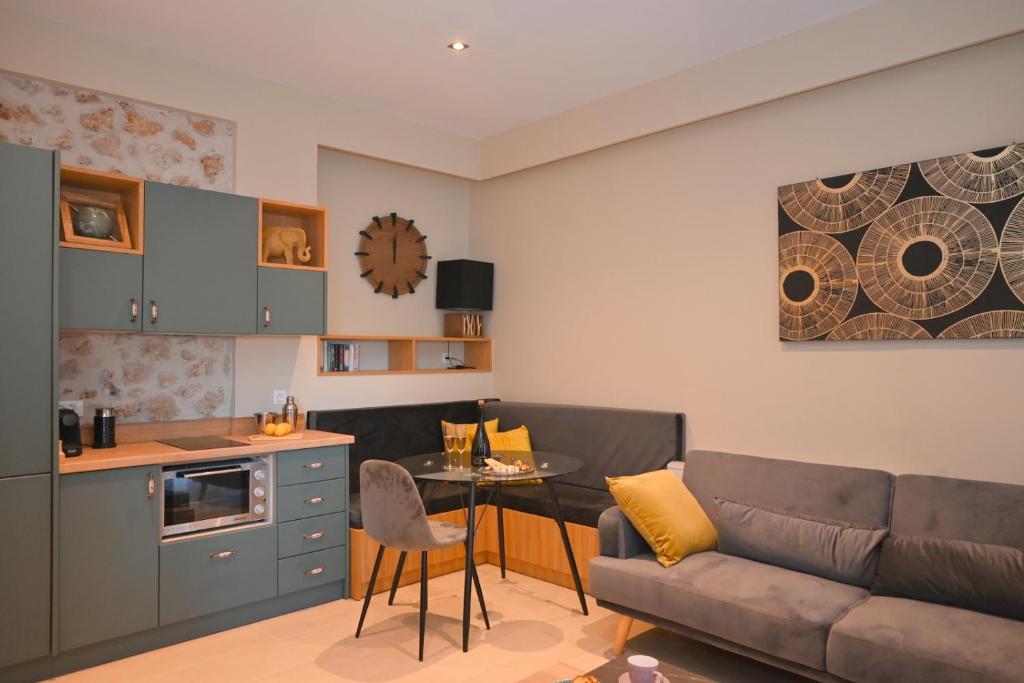 Köök või kööginurk majutusasutuses Carpe Diem Moursia Studio