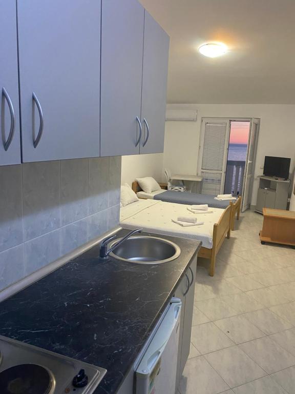 Kuchyň nebo kuchyňský kout v ubytování Guest house Perović
