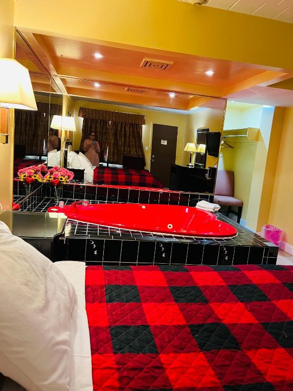 Posezení v ubytování Sunset Inn