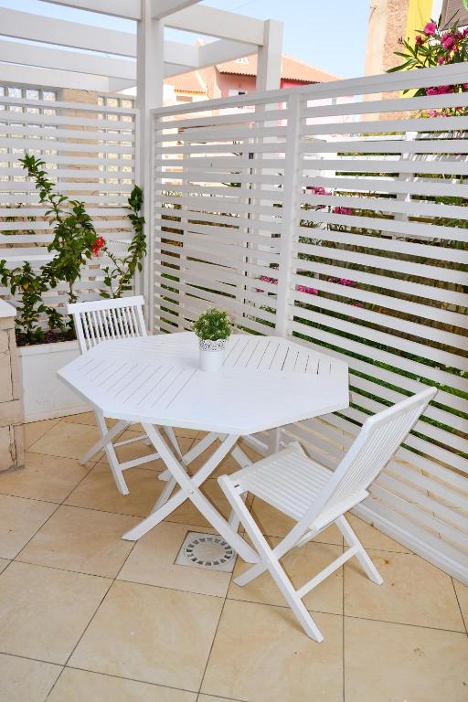 Un patio ombreggiato