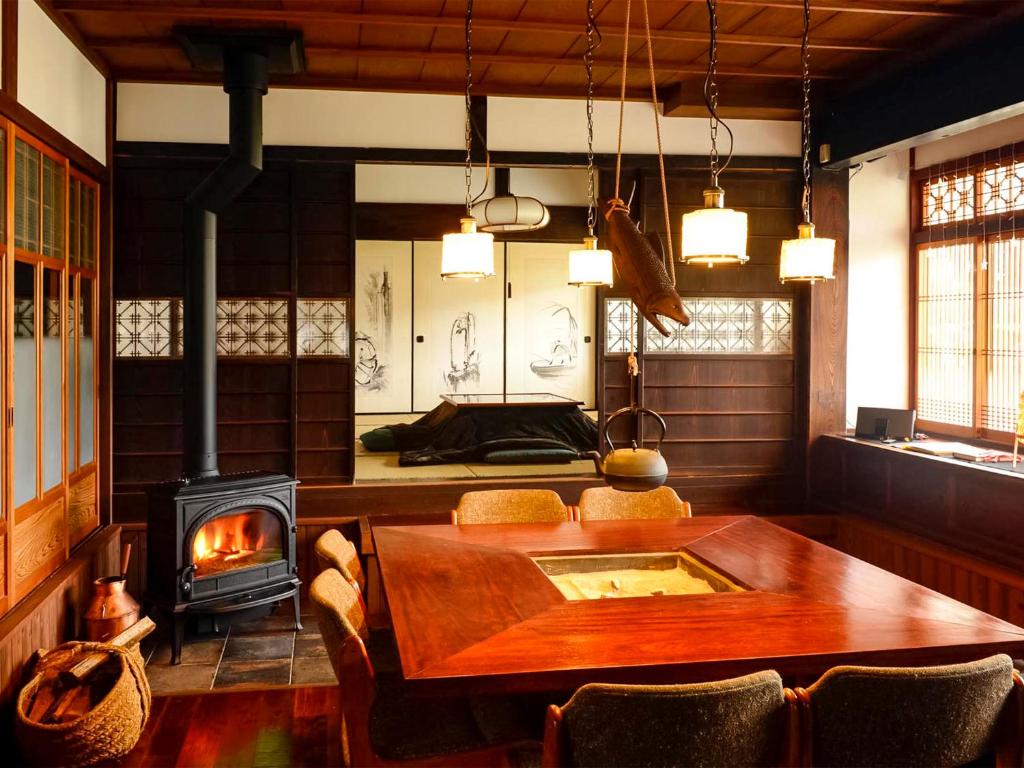 Posezení v ubytování Casa Miyama