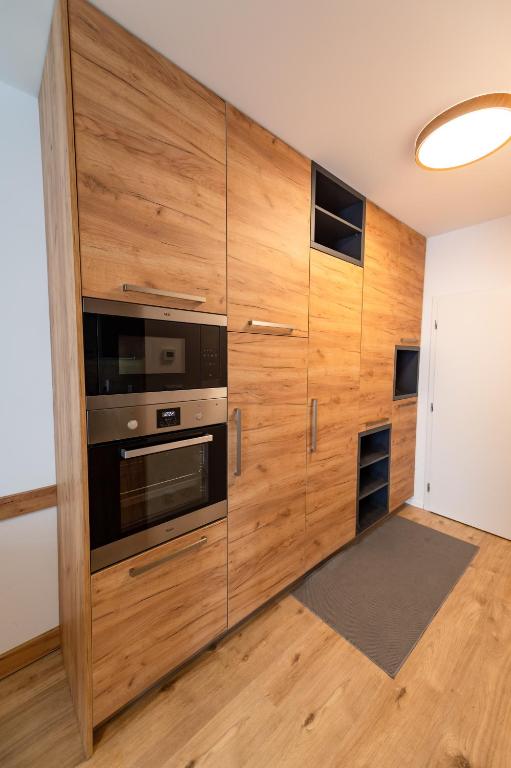 Kuchyň nebo kuchyňský kout v ubytování Apartmán 110 Vila Zuberec